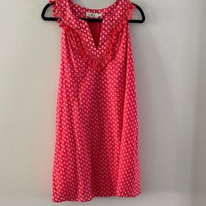 Vineyard Vines Red Patterned Sleeveless Top